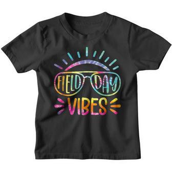 Funny Field Day Vibes Tie Dye Last Day Of School Field Day Youth T-shirt - Thegiftio UK