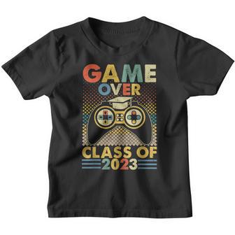 Game Over Class Of 2023 Video Games Vintage Graduation Gamer Youth T-shirt - Thegiftio UK