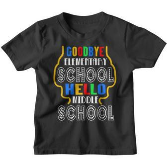 Graduate Apparel - Goodbye Elementary Hello Middle School Youth T-shirt - Thegiftio UK