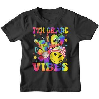 Groovy 7Th Grade Vibes Tie Dye Boys Girls Back To School Groovy Gifts Youth T-shirt | Mazezy