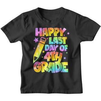 Happy Last Day Of 4Th Grade School Summer Teacher Students Gifts For Teacher Funny Gifts Youth T-shirt | Mazezy
