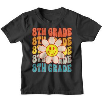 Hippie Smile Face 8Th Grade Vibes Groovy Back To School 2023 Hippie Gifts Youth T-shirt | Mazezy