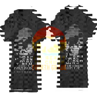 Im Ready To Crush 4Th Fourth Grade Dinosaur Back School Boys Dinosaur Funny Gifts Youth T-shirt | Mazezy