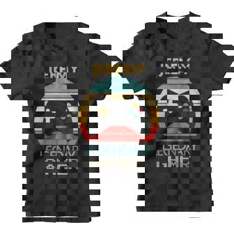 Jeremy Name Gift Personalized Legendary Gamer Youth T-shirt | Mazezy