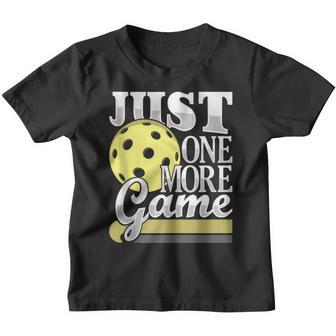 Just One More Game - Funny Pickleball Player Paddleball Youth T-shirt - Thegiftio UK