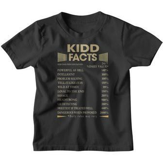 Kidd Name Gift Kidd Facts Youth T-shirt - Seseable