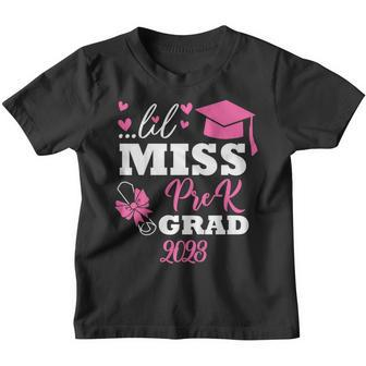 Kids Little Miss Pre-K Grad Preschool Prek Graduation Little Miss Gifts Youth T-shirt | Mazezy