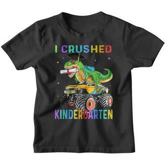 Kindergarten Graduation Class 2023 Dinosuar Truck Kids Boys Youth T-shirt - Thegiftio
