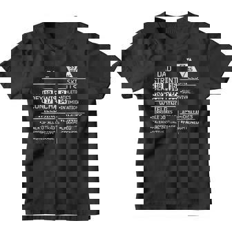 Mens Dad Stats Dungeons Gamer D20 Tabletop Dragons Funny Nerdy Youth T-shirt | Mazezy