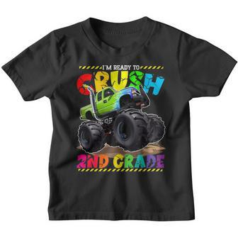 Monster Truck Im Ready To Crush 2Nd Grade Back To School Youth T-shirt | Mazezy