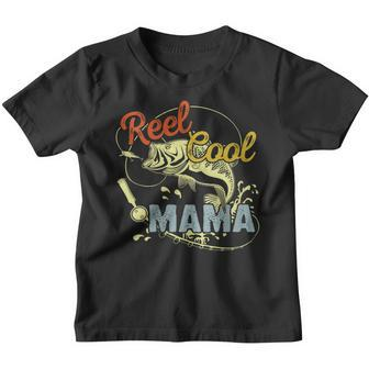 Mothers Day Funny Retro Reel Cool Mama Fishing Lover Gift For Womens Gift For Women Youth T-shirt | Mazezy UK
