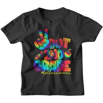 Peace Out 2Nd Grade Last Day Of School Teacher Student Gifts For Teacher Funny Gifts Youth T-shirt | Mazezy