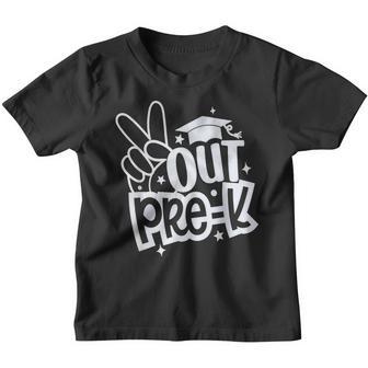 Peace Out Preschool Pre K Graduation Last Day Of School Kids Youth T-shirt - Thegiftio UK