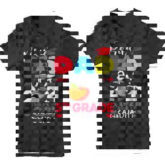 Proud Dad Of 2021 5Th Grade Graduate Fathers Day Graduation Youth T-shirt | Mazezy