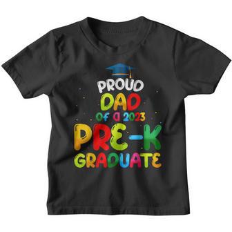 Proud Dad Of Preschool Graduate 2023 Pre-K Graduation Youth T-shirt - Thegiftio UK