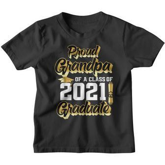 Proud Grandpa Of A Class Of 2021 Graduate Graduation 21 Youth T-shirt - Thegiftio UK