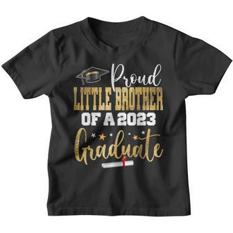Proud Little Brother Of A 2023 Graduate Class Graduation Youth T-shirt - Thegiftio