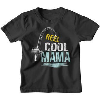 Reel Cool Mama Fishing Fisherman Funny Retro Gift For Womens Gift For Women Youth T-shirt | Mazezy