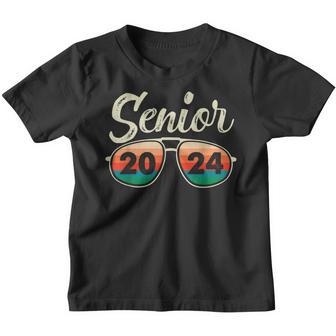 Retro Sunglasses Senior 2024 Graduation Class Of 2024 Youth T-shirt - Thegiftio UK