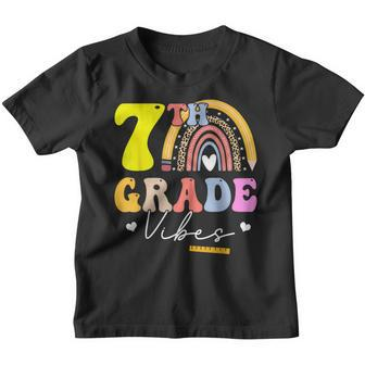 Seventh Grade Vibes - 7Th Grade Team Rainbow Back To School Rainbow Gifts Youth T-shirt | Mazezy
