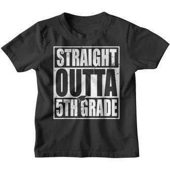 Straight Outta 5Th Grade Graduation 2023 Class Fifth Grade Youth T-shirt - Thegiftio UK