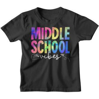 Teacher Middle School Vibes First Day Of School Student Gifts For Teacher Funny Gifts Youth T-shirt | Mazezy AU