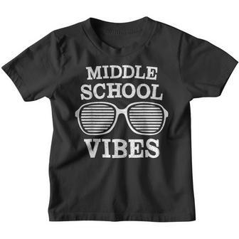 Teacher Student Middle School Vibes First Day Of School 2021 Gifts For Teacher Funny Gifts Youth T-shirt | Mazezy AU