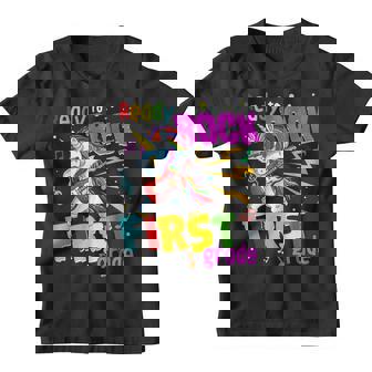 Unicorn Dabbing Ready To Rock First Grade Back To School Unicorn Funny Gifts Youth T-shirt | Mazezy