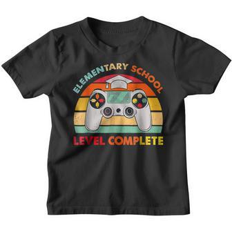 Vintage Elementary School Level Complete Last Day Of School Youth T-shirt - Thegiftio UK