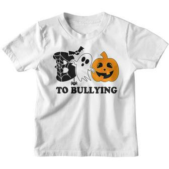 Boo To Bullying Orange Anti Bullying Unity Day Halloween Kid Youth T-shirt - Monsterry