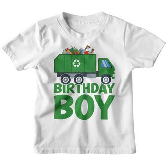 Kids Garbage Truck Toddler Trash Truck Birthday Boy Youth T-shirt - Thegiftio UK