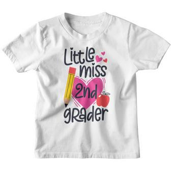 Little Miss 2Nd Grader First Day Of Second Grade Girls Little Miss Gifts Youth T-shirt | Mazezy