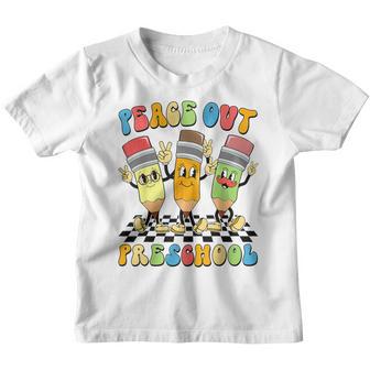 Peace Out Preschool Happy Last Day Of School Graduation Kids Youth T-shirt - Thegiftio UK