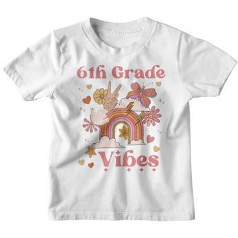 Sixth Grade Vibes Retro 6Th Grade Back To School First Day Retro Gifts Youth T-shirt | Mazezy DE