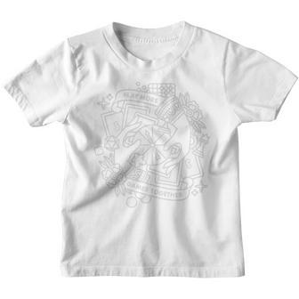 Stellar Factory - Play More Games Together White On Blue Youth T-shirt - Thegiftio UK