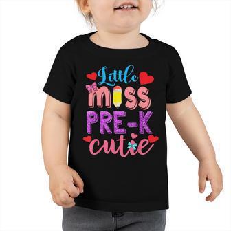Back To School Outfits Girls Little Miss Prek Cutie Gifts Toddler Tshirt | Mazezy
