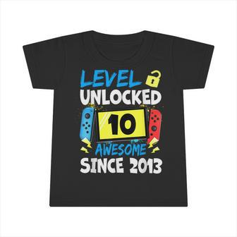 10Th Birthday Boy Level 10 Unlocked Awesome 2013 Video Gamer Infant Tshirt - Monsterry AU