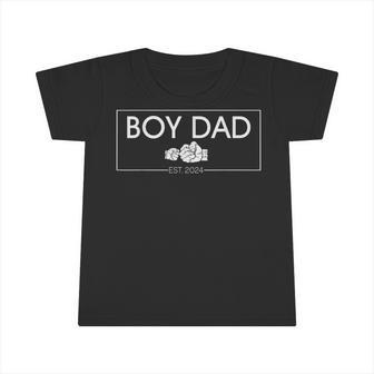 Boy Dad Est 2024 Boy Dad To Be Father's Day 2024 New Dad Infant Tshirt - Thegiftio UK