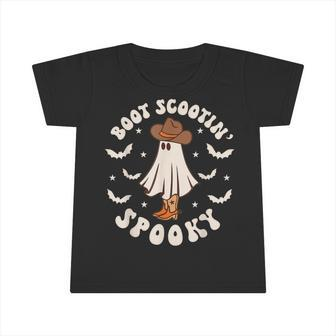 Cowboy Ghost Boot Scooting Spooky Western Halloween Infant Tshirt - Monsterry CA