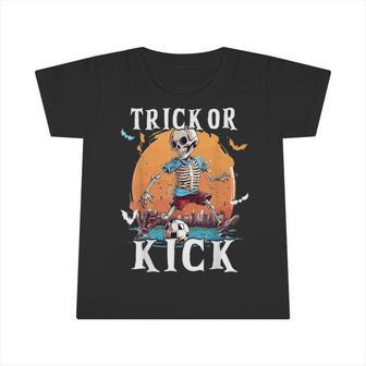 Soccer Skeleton Halloween Soccer Player Halloween Boys Infant Tshirt - Monsterry UK