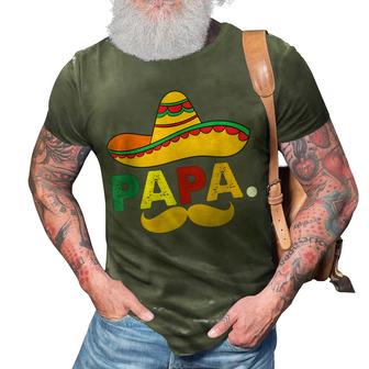 Mexican Fiesta Birthday Party Theme Papa Matching Family Dad 3D Print Casual Tshirt
