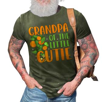 Baby Shower Orange 1St Birthday Party Grandpa Little Cutie 3D Print Casual Tshirt