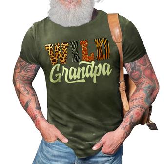 Wild Grandpa Zoo Born Wild Birthday 3D Print Casual Tshirt