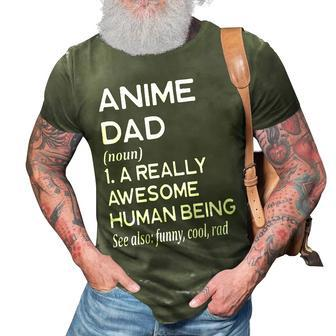 Anime Dad Definition Gift For Women 3D Print Casual Tshirt | Mazezy