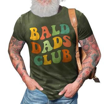 Bald Dads Club Funny Dad Fathers Day Bald Head Joke Gift For Women 3D Print Casual Tshirt | Mazezy
