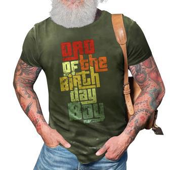 Dad Of The Birthday Boy Vintage Cool Family Matching Party 3D Print Casual Tshirt - Seseable