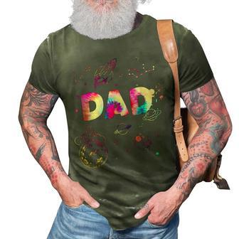 Dad Outer Space Daddy Planet Birthday Fathers Day Gift For Women 3D Print Casual Tshirt | Mazezy