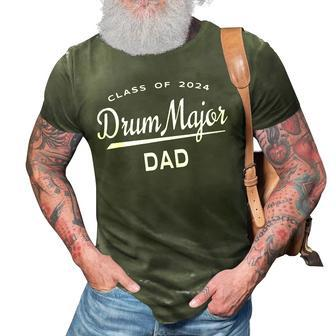 Drum Major Dad Class 2024 Marching Band Family Gift For Mens Gift For Women 3D Print Casual Tshirt | Mazezy