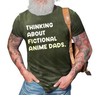 Fictional Anime Dads Funny Weeb Girl Fanfic Fanfiction Lover Gift For Women 3D Print Casual Tshirt | Mazezy