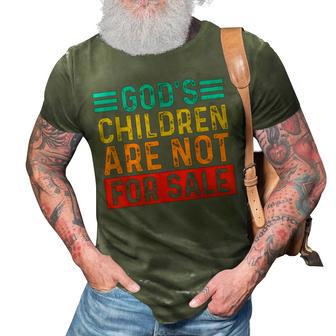 Funny Quotes Gods Children Are Not For Sale Men Women Quotes 3D Print Casual Tshirt | Mazezy